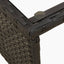 havesofa med bord og hynder L-formet polyrattan sort
