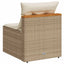 sofamoduler til haven 2 stk. med hynder polyrattan beige