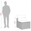 sofamoduler til haven 2 stk. med hynder polyrattan beige