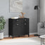 skænk VIKEN 80x40x80 cm konstrueret træ sort