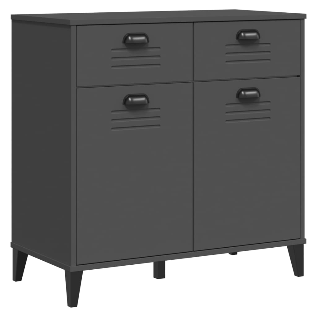 skænk VIKEN 80x40x80 cm konstrueret træ antracitgrå