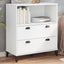 bogskab VIKEN 80x40x90 cm konstrueret træ hvid