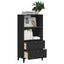 bogskab VIKEN 60x35x123 cm konstrueret træ hvid