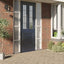 vinduesfolie 90x1000 cm statisk PVC matteret grå