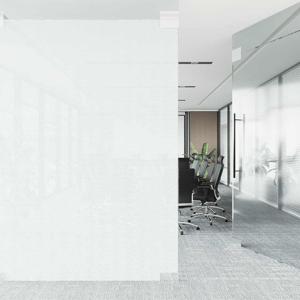 vinduesfolie 90x500 cm statisk PVC matteret hvid