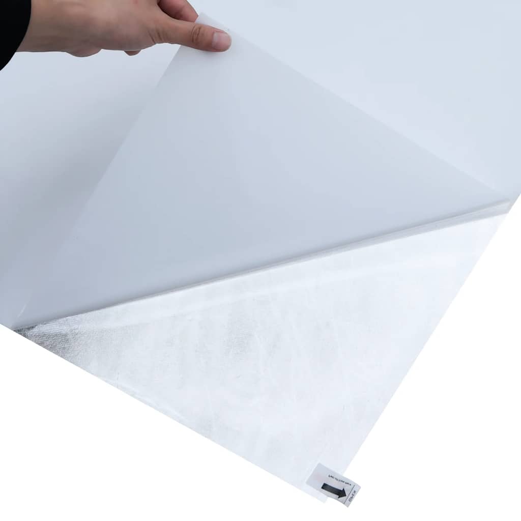 vinduesfolie 90x1000 cm statisk PVC matteret hvid