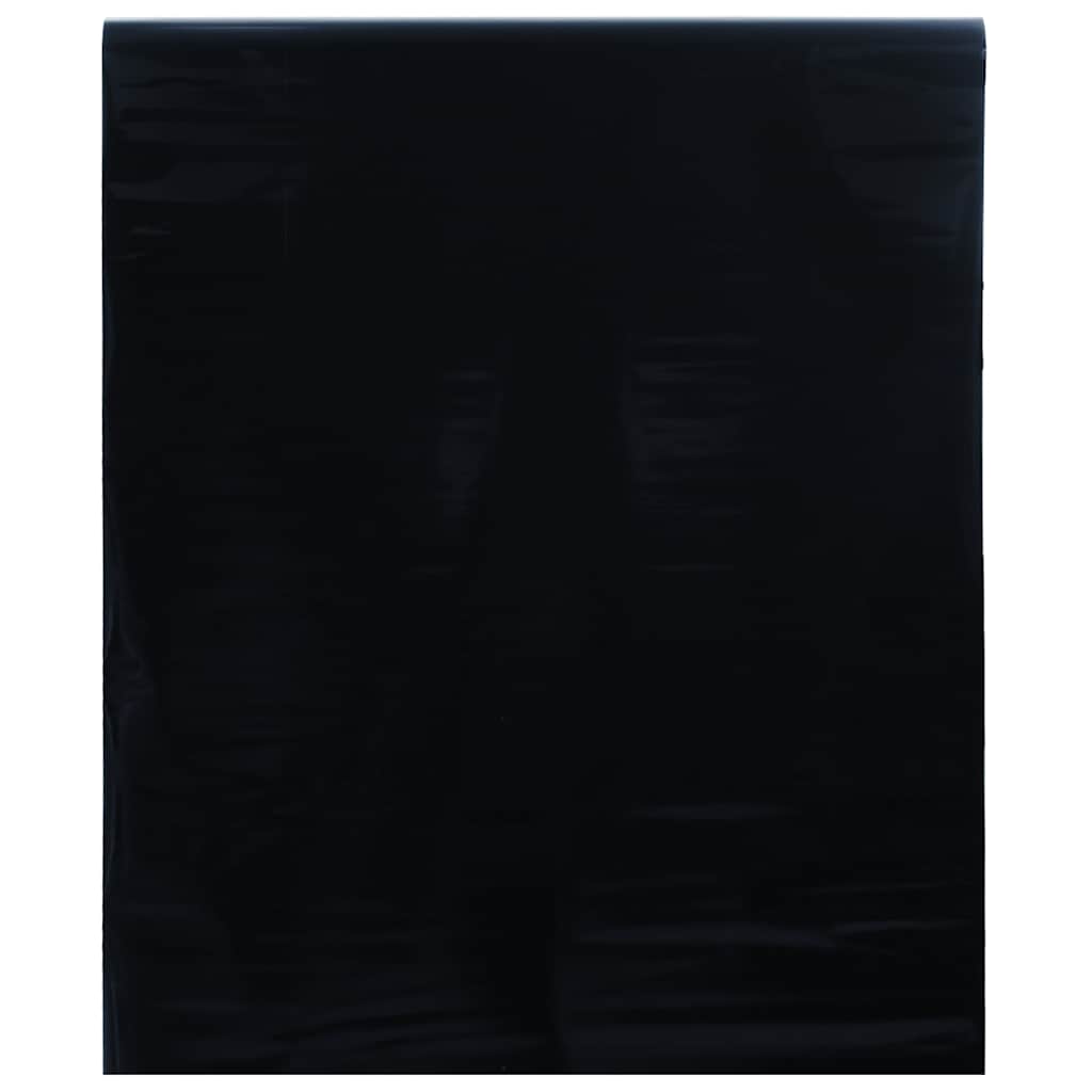 vinduesfolie 45x1000 cm statisk PVC matteret sort
