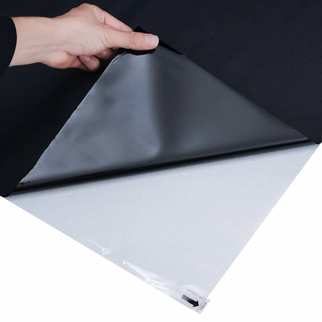 vinduesfolie 45x1000 cm statisk PVC matteret sort