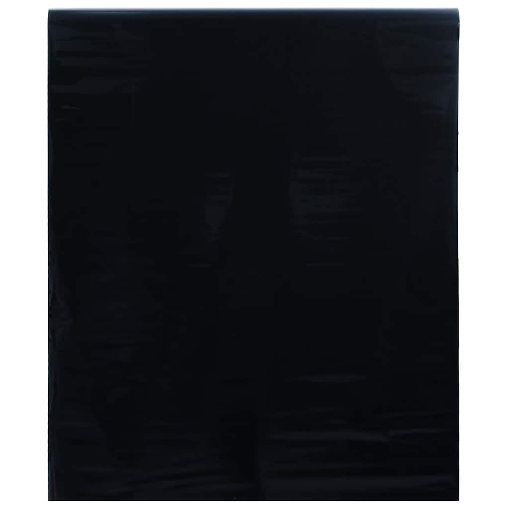 vinduesfolie 90x2000 cm statisk PVC matteret sort