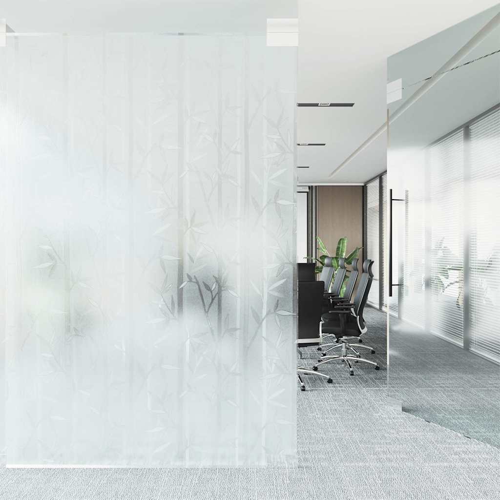 vinduesfolie 45x500 cm PVC bambusmønster matteret