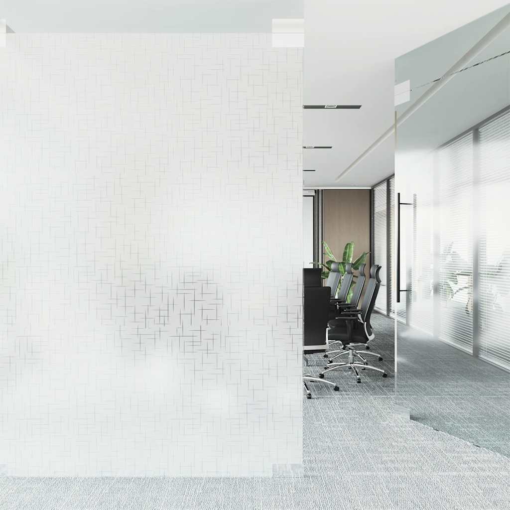 vinduesfolie 45x500 cm PVC stjernemønster matteret