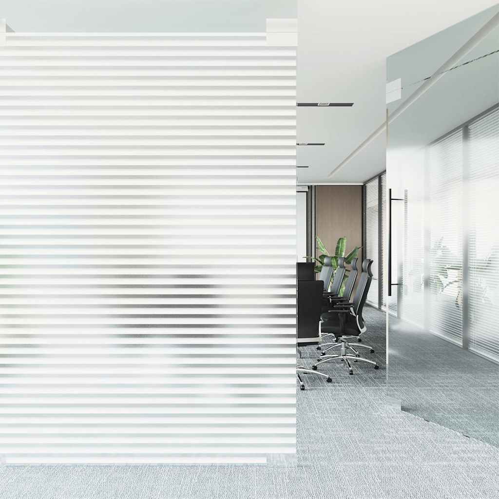 vinduesfolie 90x500 cm stribet PVC matteret