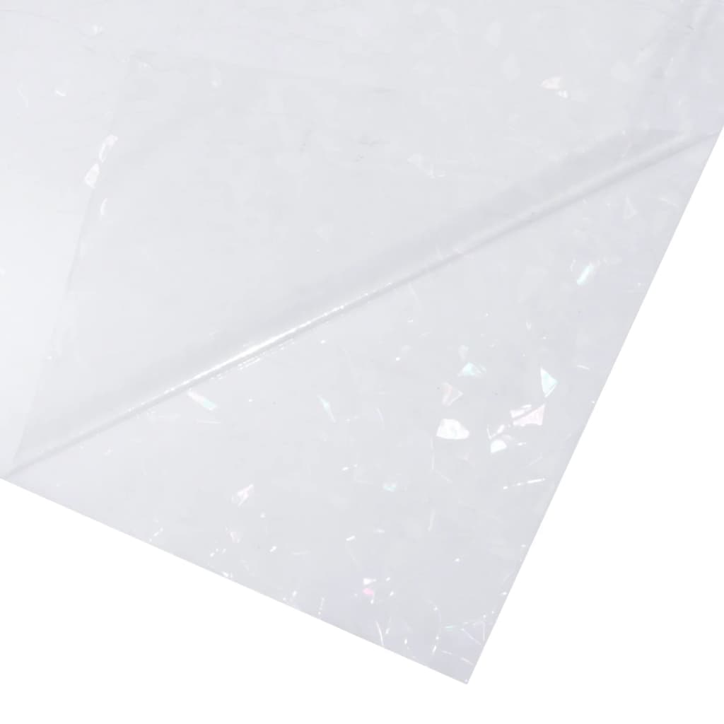 vinduesfolie 60x1000 cm PVC 3D-regnbuemønster matteret