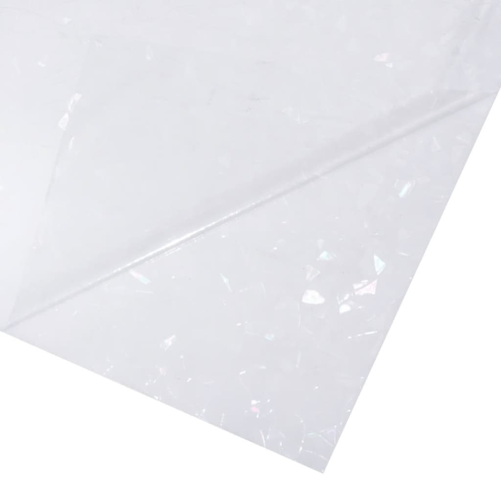 vinduesfolie 90x1000 cm PVC 3D-regnbuemønster matteret