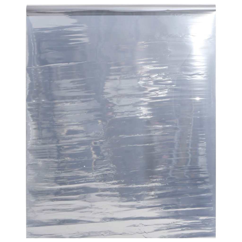solfilm 90x500 cm reflekterende effekt PVC sølvfarvet