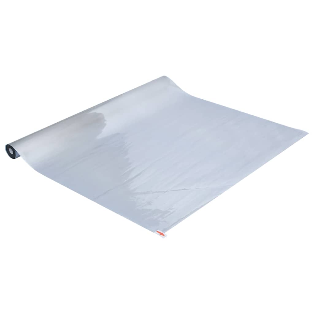 solfilm 90x500 cm reflekterende effekt PVC sølvfarvet