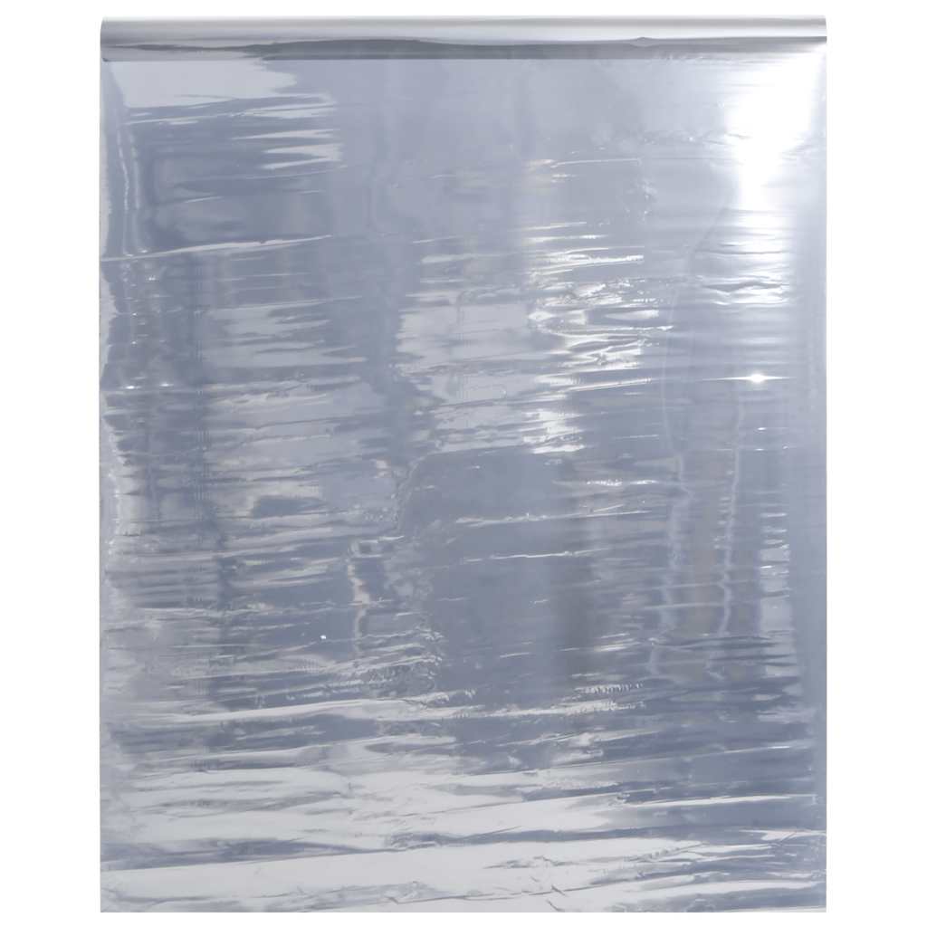 solfilm 90x2000 cm reflekterende effekt PVC sølvfarvet