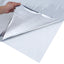 solfilm 90x2000 cm reflekterende effekt PVC sølvfarvet