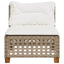 sofamodul til haven med hynder polyrattan beige