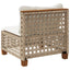 sofamodul til haven med hynder polyrattan beige