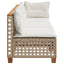 3-personers havesofa med hynder polyrattan beige