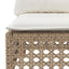 3-personers havesofa med hynder polyrattan beige