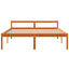 seniorseng 160x200 cm massivt fyrretræ gyldenbrun