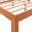 sengeramme uden madras 140x190 cm massivt fyrretræ gyldenbrun