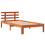 sengeramme uden madras 100x200 cm massivt fyrretræ gyldenbrun