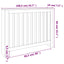 radiatorskjuler 108,5x19x84 cm massivt fyrretræ gyldenbrun