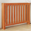 radiatorskjuler 108,5x19x84 cm massivt fyrretræ gyldenbrun