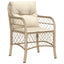 bistrosæt til haven 3 dele med hynder polyrattan beige