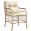 spisebordssæt til haven 5 dele med hynder polyrattan beige