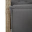 spisebordssæt til haven 7 dele med hynder polyrattan beige