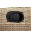 spisebordssæt til haven 5 dele med hynder polyrattan beige