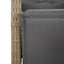 spisebordssæt til haven 7 dele med hynder polyrattan beige
