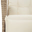 spisebordssæt til haven 7 dele med hynder polyrattan beige