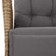 spisebordssæt til haven 9 dele med hynder polyrattan beige