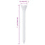 golf-tees 1000 stk. 83 mm bambus hvid