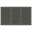 havebord med glastop 150x90x75 cm polyrattan brun