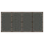 havebord med glastop 190x90x75 cm polyrattan brun