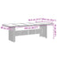 havebord med glastop 240x90x75 cm polyrattan sort