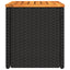 haveborde 2 stk. 55x34x37 cm polyrattan og massivt træ sort