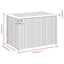 haveborde 2 stk. 55x34x37 cm polyrattan og massivt træ sort