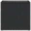 havebord med glastop 58x27,5x55 cm polyrattan sort