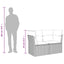 havesofa med hynder 2-personers sort polyrattan