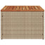 havebord 55x55x37 cm polyrattan og akacietræ beige
