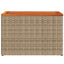 haveborde 2 stk. 55x34x37 cm polyrattan og massivt træ beige