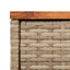 havebord med trætop 58x27,5x55 cm polyrattan beige
