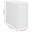 havebord med trætop 58x27,5x55 cm polyrattan beige